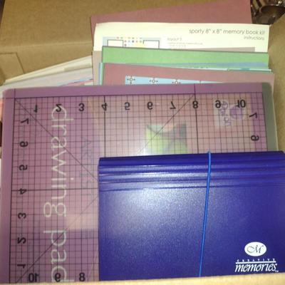 Boston Paper Cutter and Assorted Scrapbook Paper (G)