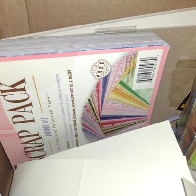 Boston Paper Cutter and Assorted Scrapbook Paper (G)