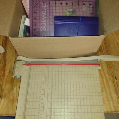 Boston Paper Cutter and Assorted Scrapbook Paper (G)