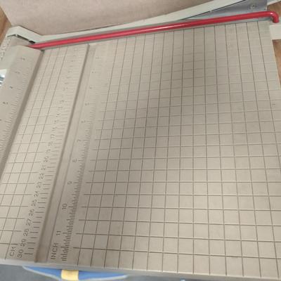 Boston Paper Cutter and Assorted Scrapbook Paper (G)