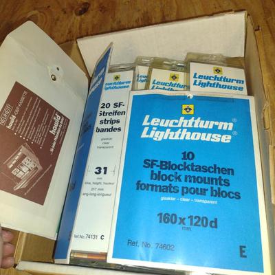 Collection of Leuchtturm Lighthouse Block Mounts for Stamps (G)