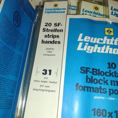 Collection of Leuchtturm Lighthouse Block Mounts for Stamps (G)