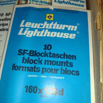 Collection of Leuchtturm Lighthouse Block Mounts for Stamps (G)