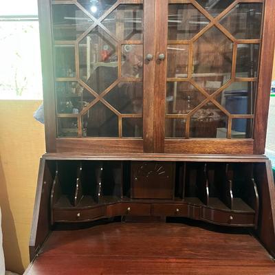 Mahogany Upright Secretary Desk