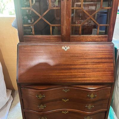 Mahogany Upright Secretary Desk