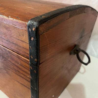 Antique Wood Trunk
