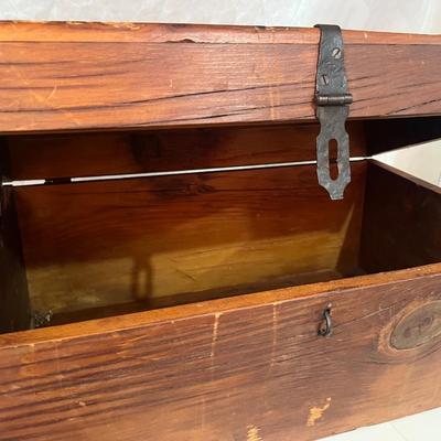 Antique Wood Trunk
