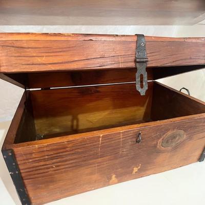 Antique Wood Trunk