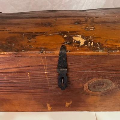 Antique Wood Trunk