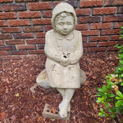 Two Concrete Garden Statues (FP-EL)