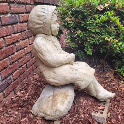 Two Concrete Garden Statues (FP-EL)