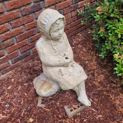 Two Concrete Garden Statues (FP-EL)