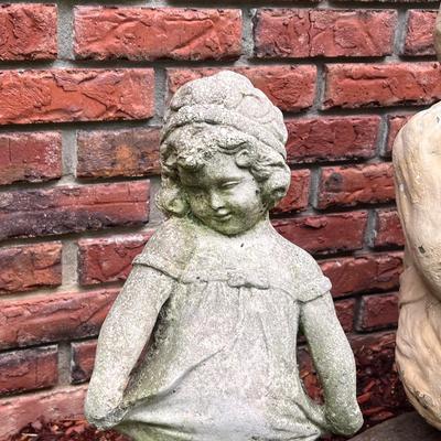 Two Concrete Garden Statues (FP-EL)