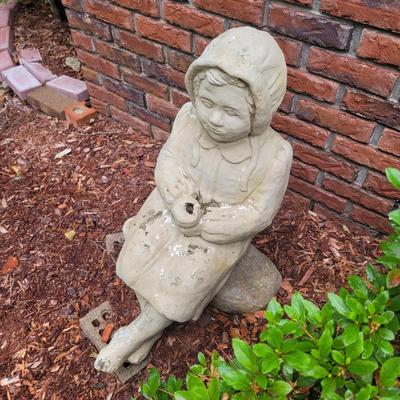 Two Concrete Garden Statues (FP-EL)