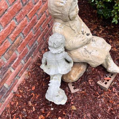 Two Concrete Garden Statues (FP-EL)