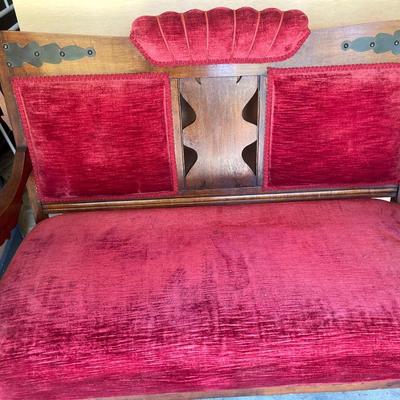 Antique Parlor Settee