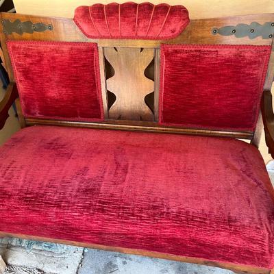 Antique Parlor Settee