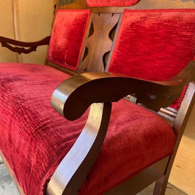 Antique Parlor Settee