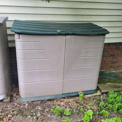 Two Large Outdoor Rubbermaid Storage Bins (FP-EL)