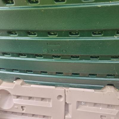 Two Large Outdoor Rubbermaid Storage Bins (FP-EL)