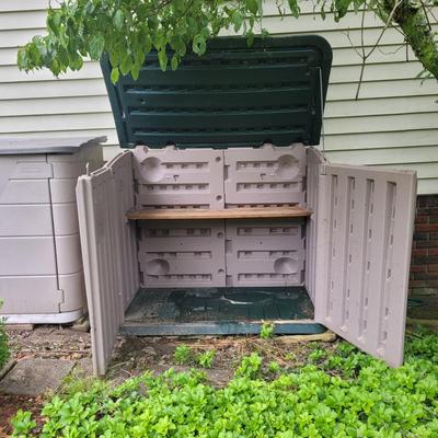 Two Large Outdoor Rubbermaid Storage Bins (FP-EL)