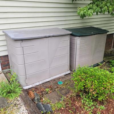 Two Large Outdoor Rubbermaid Storage Bins (FP-EL)