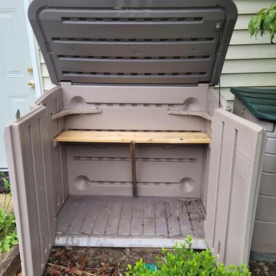 Two Large Outdoor Rubbermaid Storage Bins (FP-EL)