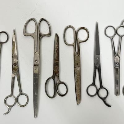 Vintage Scissors Lot Bresnick New York Boker Giv-a-Gift Wiss Brands
