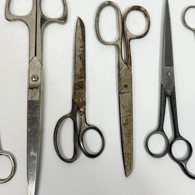 Vintage Scissors Lot Bresnick New York Boker Giv-a-Gift Wiss Brands