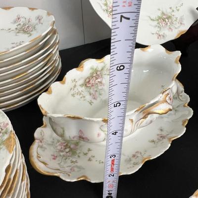 73 Pc. Antique Limoges France China Set - Theodore Haviland