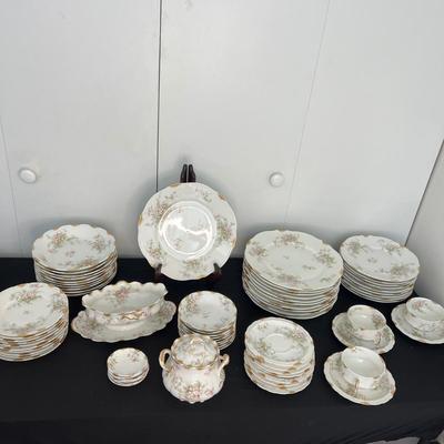 73 Pc. Antique Limoges France China Set - Theodore Haviland