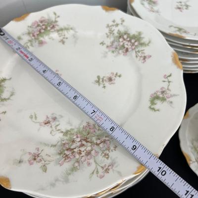 73 Pc. Antique Limoges France China Set - Theodore Haviland