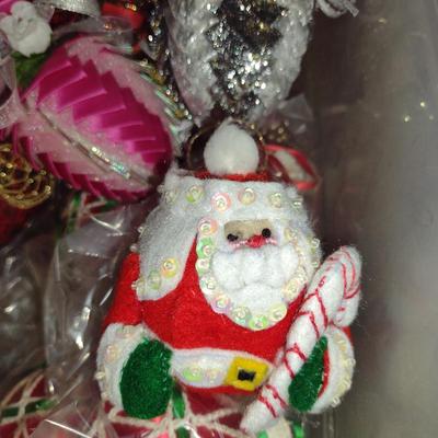 Collection of Vintage Mostly Hand Made Christmas Ornaments (#4) (G)