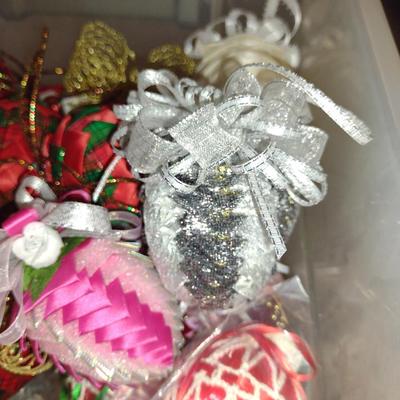 Collection of Vintage Mostly Hand Made Christmas Ornaments (#4) (G)