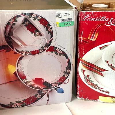 New In Box Christmas Dishes