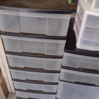 Collection of Plastic Storage Towers (G)