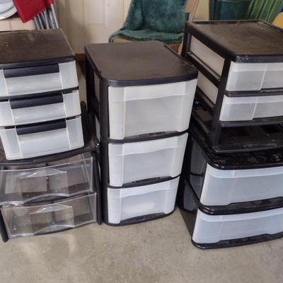 Collection of Plastic Storage Towers (G)