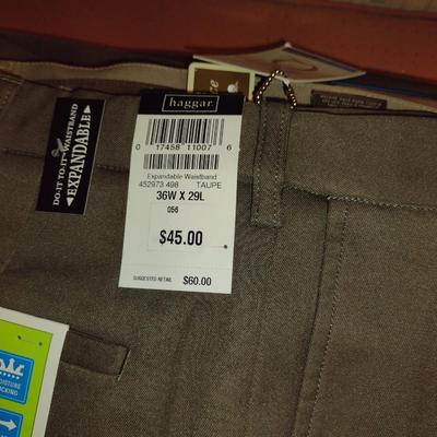 Collection of Men's Clothing- Mostly New with Tags- Approx Size 36 Pants, Size Large Shirt