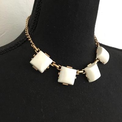 Vintage, chunky thermal, set statement necklace