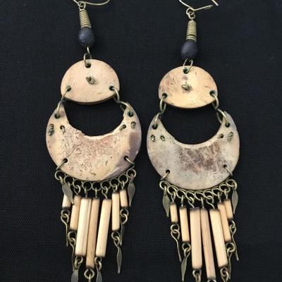 Vintage dangle statement earrings