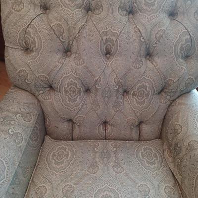 Tufted High back chair