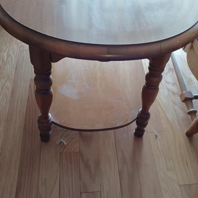 Wood End Table
