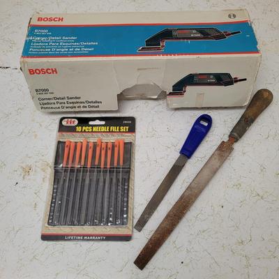 Bosch Corner Sander and Files (G-EL)