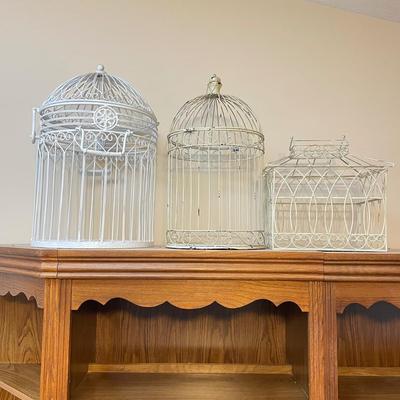 Three Decorative Birdcages (LR-SS)