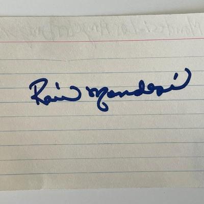 LA Dodgers 
Raul Mondesi original signature