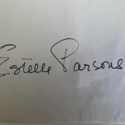 Estelle Parsons original signature