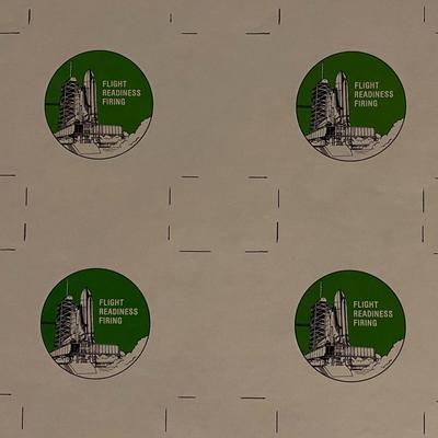 1981 STS-1 KSC 2-20 NASA Kennedy Space Center vintage decal