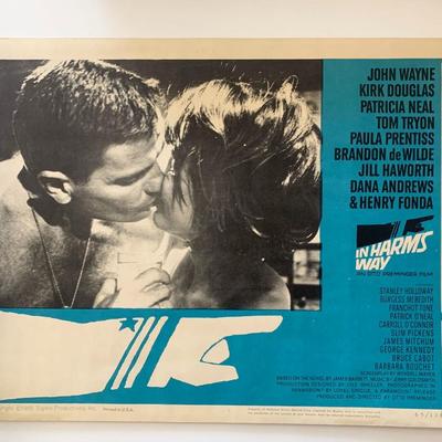 In Harm's Way original 1965 vintage lobby card