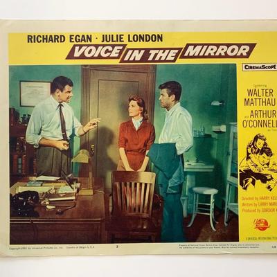 Voice in the Mirror original 1958 vintage lobby card