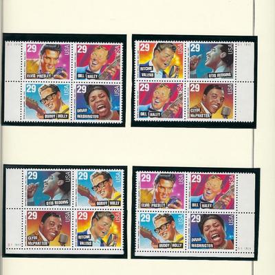 Music Legends Collectors Stamp Sheet 16 x 29 cent stamps